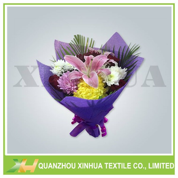 Leather Embossing TNT Non woven Fabric for Flowers