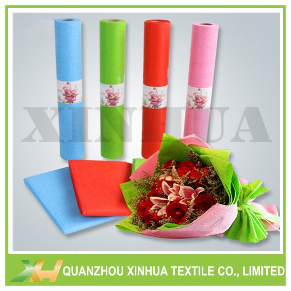 Sunflower Emboss TNT PP Spunbond Non Woven Fabric for Flower Wrapp & Gift Pack