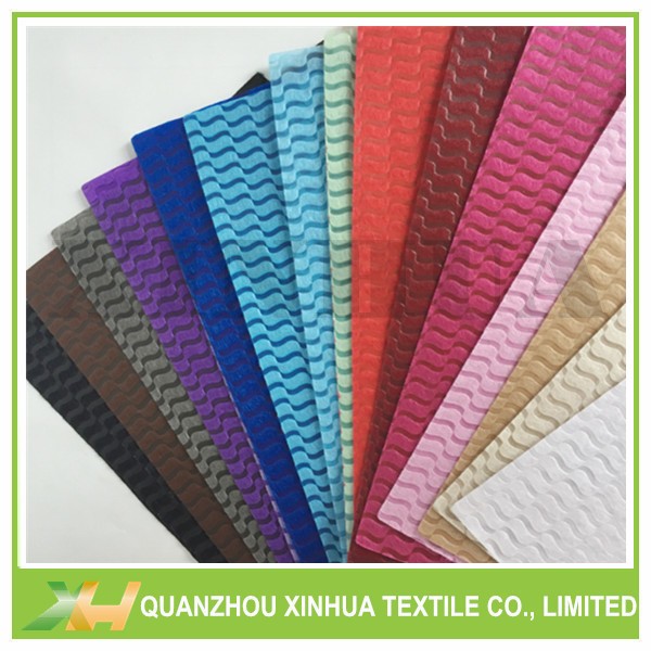 Wave embossed pp spunbond nonwoven for flower wrapping 