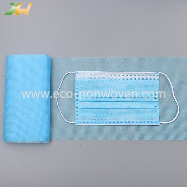 100 PP Spunbonded Raw Material Face Mask Non Woven Factory