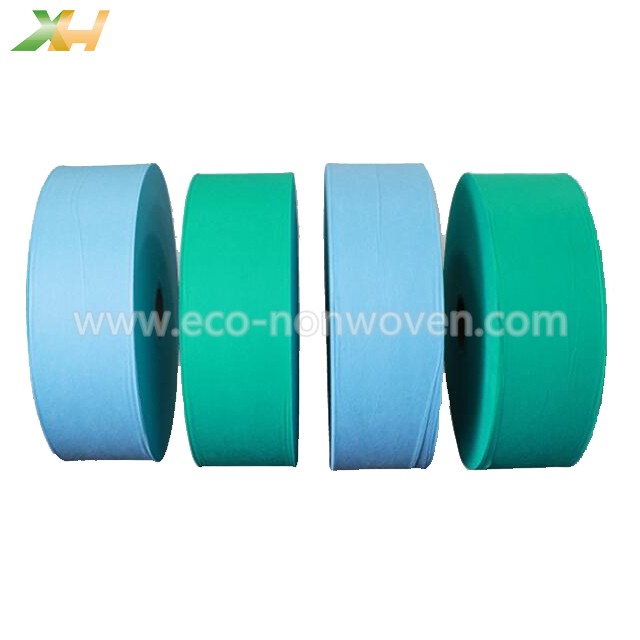 20G & 25G Small Width Blue & Green PP Spunbond Non-woven Fabric for Face Mask