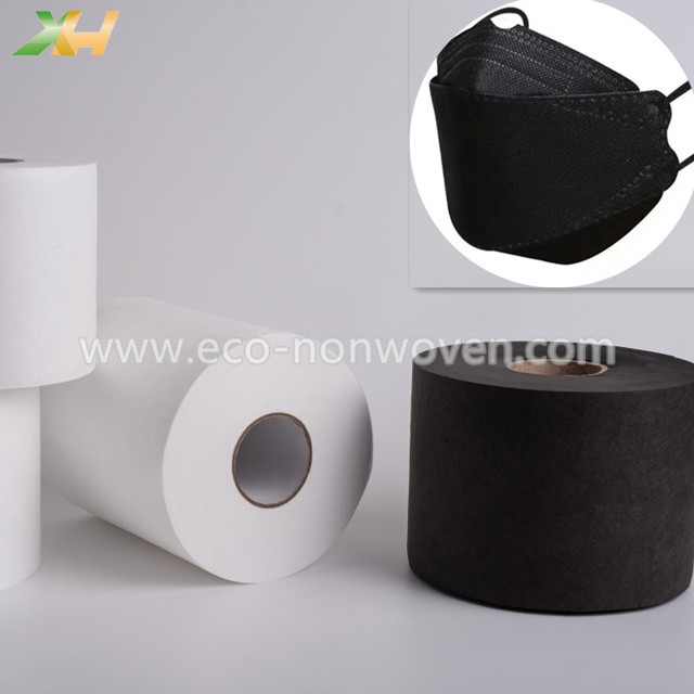50g, 60g PP Spunbonded Fabric Black Non Woven for KN95 Face Mask