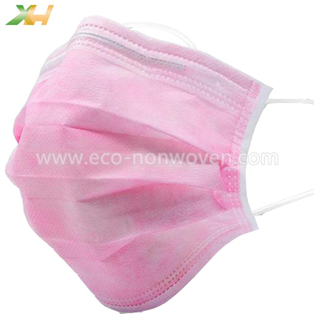 Disposable Super Soft Pink Color Nonwoven for Face Mask