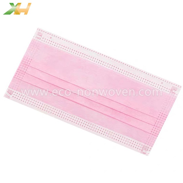 Disposable Super Soft Pink Color Nonwoven for Face Mask