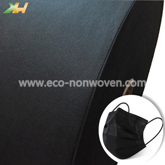 Hot Selling PP Spunbond Fabric Black Nonwoven for Face Mask
