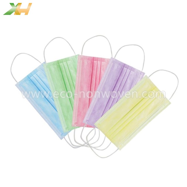 Medical Light Blue, Pink, Purple Color PP Spunbond Non Woven for Face Mask