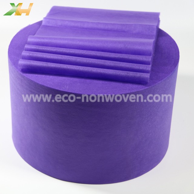 Soft Good Hand-feeling Purple Color PP Spunbond Nonwoven for Face Mask