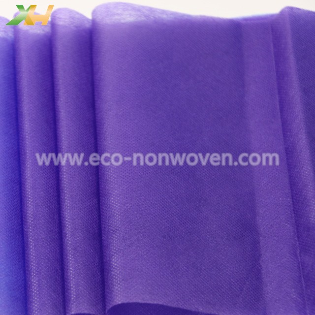 Soft Good Hand-feeling Purple Color PP Spunbond Nonwoven for Face Mask