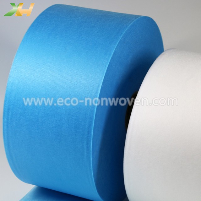 Medical Blue & White PP Spunbond Non Woven Fabric for Face Mask 3PLY