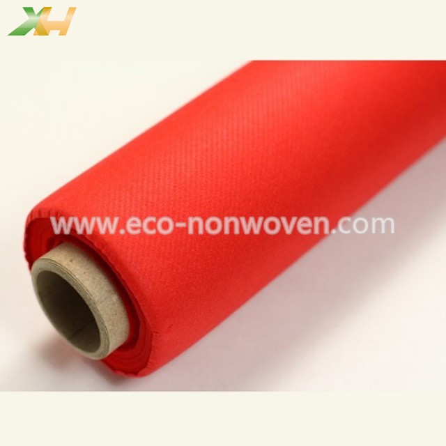 Xinhua factory supply red nonwoven tablecloth pp spunbond, tnt nonwoven