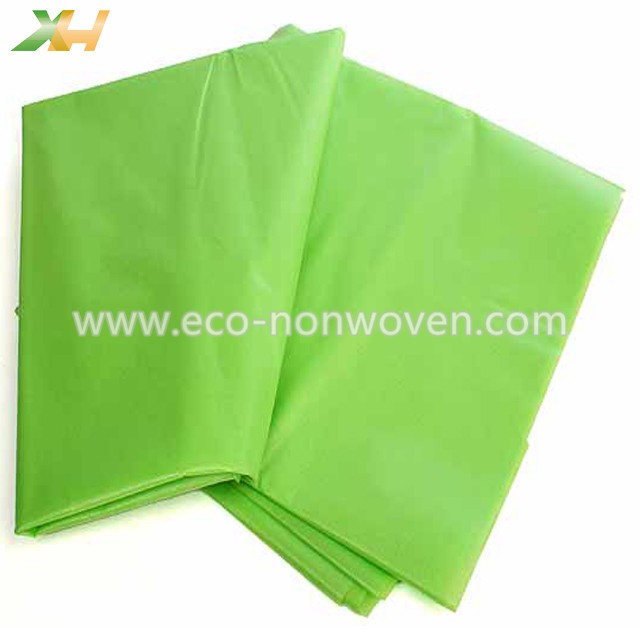 green pp spunbond nonwoven table rolls